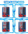DIY Game Soldering Kit For Beginners With 4 Retro Games A Hands On Fun STEM Electronics Project Showing Game Templates