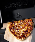 Gravity Series Outdoor Pizza Oven Accessory Insert With Ceramic Stone And Stainless Interior, Porcelain-Coated Exterior In Black.