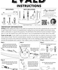 Evald instruction guide for installing 6 Inch Floating Shelf Bracket Set With Hidden Supports And Screws featuring drilling steps.