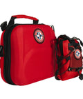 Be Smart Get Prepared 398pc emergency first aid kit with bonus mini kit; two red nylon pouches (large and small) with logo.