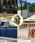 4-pack 2in V-groove casters with mounting plates; heavy-duty sliding gate rollers for gates, fences, and doors