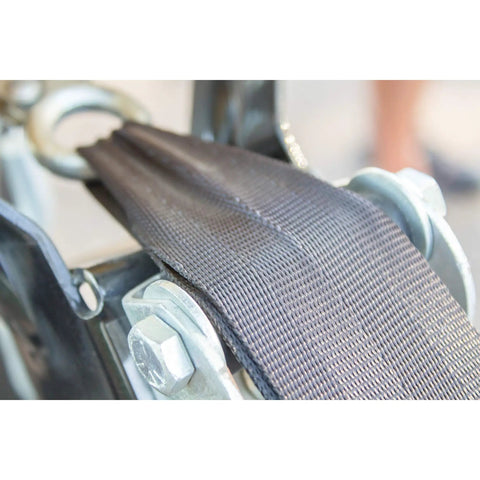 Beefy 2 Inch Heavy Duty Winch Strap With Hook, 25 Feet Long, 4000 Lbs Break Strength, Fits Winches Up To 2600 Lbs, 150 Percent Rating, Perfect For Trucks, Trailers, Off Road Recovery, wrapped on winch drum