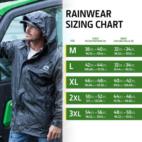 Hi Vis ANSI Class III Rain Suit Jacket And Bib Set For Worksite Safety With Color Block Water Resistant Seams Hook And Loop Closures Reflective 3M Tape Yellow Black 2X Large
