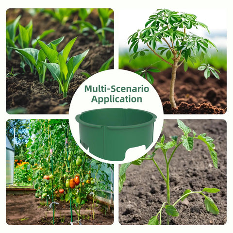 DIY Plant Grow Ring Kit with 40 Segments for 7, 10, 12.5 Inch Edging, tomatoes and herbs, multi-scenario application
