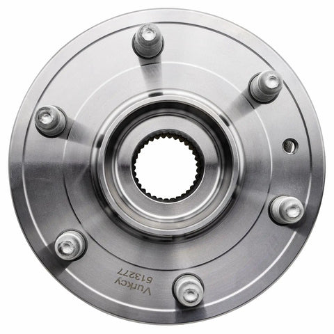 Top view of Front And Rear Wheel Bearing Hub Assembly Pair With Abs For 2008 Through 2017 Buick Enclave 2009 Through 2017 Chevy Traverse