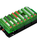 Screw Terminal Block Breakout Module for Arduino Mega 2560 R3 With Power On LED Side Reset Button Soldered And Assembled 3.5mm Pitch Compatible With 26 AWG To 16 AWG Wire, green terminal board
