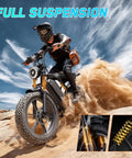 Dope Adult Electric Bicycle Built Around A Sturdy 48V 15Ah Removable Battery And Snappy 750W Motor delivering raw speed on sandy terrain.