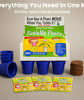 Deluxe Family Greenhouse Kit For Indoor Gardening Lovers Grow A Playful Touch Me Not Plant with pots, soil pellets, and seed packets