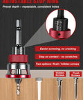 Adjustable depth stop collar for Heavy Duty Countersink Drill Bit Set With Adjustable Depth Stop Collar For Swift Wood And Metal Jobs.