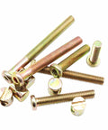 M8 Furniture Hardware Set With Hex Key Drive Socket Cap Screws And Barrel Nuts, 60 Bolts And 60 Nuts, M8 X 30mm To 80mm Lengths