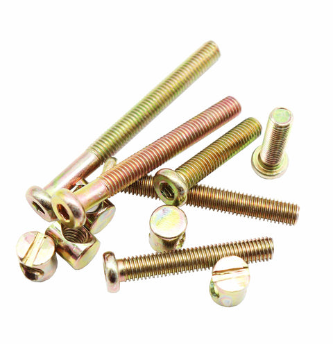 M8 Furniture Hardware Set With Hex Key Drive Socket Cap Screws And Barrel Nuts, 60 Bolts And 60 Nuts, M8 X 30mm To 80mm Lengths