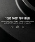 Close-up of 125H Aluminum 6 Hole Short Hub Steering Wheel Adapter Kit, showcasing solid T6061 aluminum material.