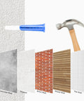 Pro Grade Heavy Duty Concrete Wall Anchors And Screws Kit With Drill Bit For Concrete And Drywall by ARTIMESH, suitable for various surfaces.