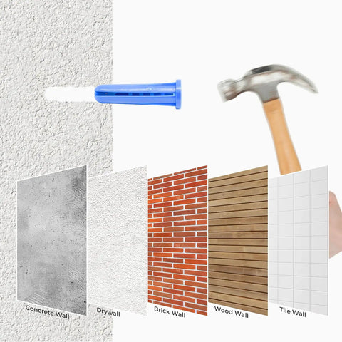 Pro Grade Heavy Duty Concrete Wall Anchors And Screws Kit With Drill Bit For Concrete And Drywall by ARTIMESH, suitable for various surfaces.