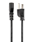 Heavy Duty 6-Foot NEMA 5-15P To C13 Power Cord, 14AWG, 15A 125V, UL Listed Replacement Computer And Monitor PC Power Cable For Home Office And Workstations A True Workhorse, black plug ends