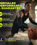 Man playing basketball wearing Cooling Arm Sleeves for Men and Women 4 Pack UV Sun Protection Compression Tattoo Cover Up