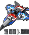 Epic 2.4GHz RC Plane With LED Night Lights 360 Degree Flips 6 Axis Gyro Stabilization Crash Proof Foam Up To 40 Minute Flight Time Kid Friendly Backyard Stunt Flyer Gift For Kids with accessories and remote control