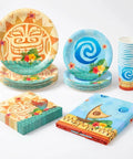 Tropical Island Party Supplies Set For 10 Guests With Polynesian Style Disposable Tableware Including Plates Cups Napkins And Tablecloth