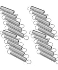 Healeved 20pcs Stainless Steel Extension Springs Small Spring Kit With Hooks For Electric Vehicle Parking Stands Ladder Feet Support Bracket Repair DIY Easy Install, silver springs