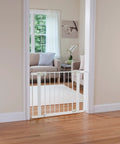 No Sweat Easy Install Baby Gate For Doorways With Auto Close Magnetic Latch Pressure Mounted No Drilling 29 To 38 Inches