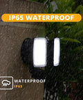 Hardwired 19W LED Outdoor Flood Light With Motion Sensor Dual Adjustable Heads 2000 Lumens 5000K Daylight IP65 Waterproof in rain