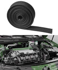 Heat Resistant Fiberglass Shield Sleeve For Car Wires And Hoses, 16 Feet Long, 20mm Inner Diameter, Black High Temp Shield in engine.
