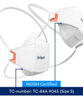 N95 Respirator Mask Size Small For Construction DIY And Home Improvement, NIOSH Approved Filters 95 Percent Of Airborne Particles shown