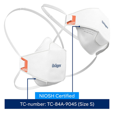N95 Respirator Mask Size Small For Construction DIY And Home Improvement, NIOSH Approved Filters 95 Percent Of Airborne Particles shown