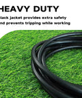 Heavy Duty Outdoor Extension Cord With Lighted End For Easy Finding 25 Ft Long 12 Gauge SJTW Waterproof Power Cord coiled on grass