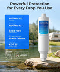 Road Tripping RV Inline Water Filter For Garden Hose And Camper Sweet Crisp Drinking Purification No Nonsense Multi Stage Filtration System Tailgate Essentials displayed next to a river.