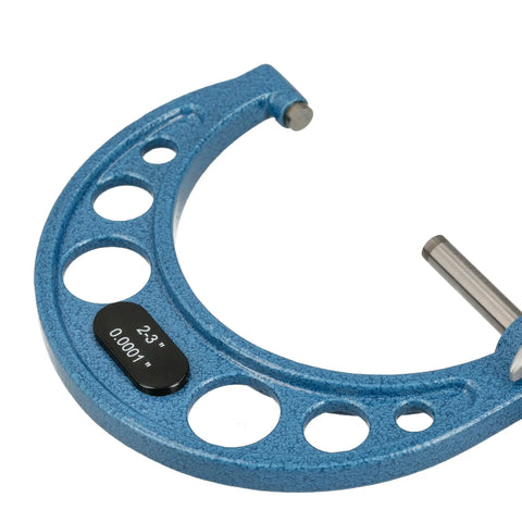 Partial view of Outside Micrometer 2 To 3 Inch Measuring Range With 0.0001 Inch Graduation Ultra Precision Machinist Tool With Carbide Tips