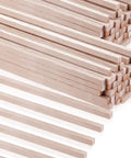 60 Pieces Unfinished Square Dowels One Eighth Inch Square Cross Section And Twelve Inches Long For DIY Molding Craft Projects Woodworking