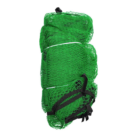 Rolled netting for Indoor Golf Enclosure 11x8ft Heavy Duty Net With HD Dual-Layer Impact Screen, ready for setup.