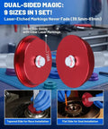 Pro Grade 11 Piece Bearing Race And Seal Driver Set With 9 Double Sided Adapters 39.5mm To 81mm Oil Seals Compatible Seal Driver Case