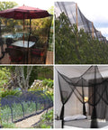 Large Garden Mosquito Netting 39 By 10 Feet Breathable Mesh Shield For Backyard Patio Against Bugs Plant Cover Black 3x12m