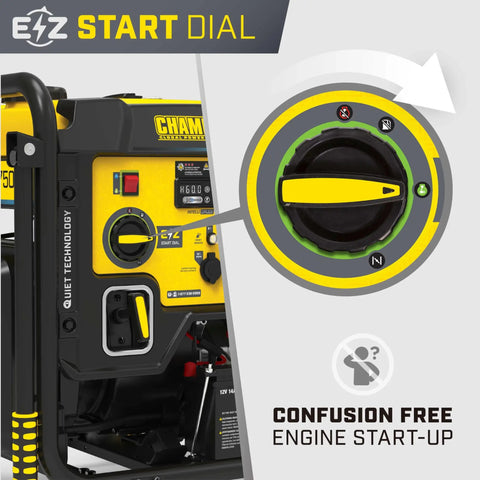 10,000-Watt Electric Start Home Backup Open Frame Portable Inverter Generator with EZ Start Dial detail