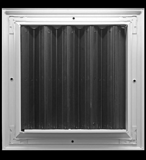 Premium 12x12 HVAC Vent Cover One Way Aluminum Ceiling Diffuser Square, Powder Coat Finish, Scratch Resistant, Durable Grille