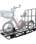 Heavy Duty 2 Inch Hitch Cargo Carrier For Electric Trikes With Folding Ramp And Tail Lights, Steel Platform, 250 Lb Capacity, Easy Roll On Loading, Beast Trike Hauler, Model SD 32-65 Carrier Only on SUV