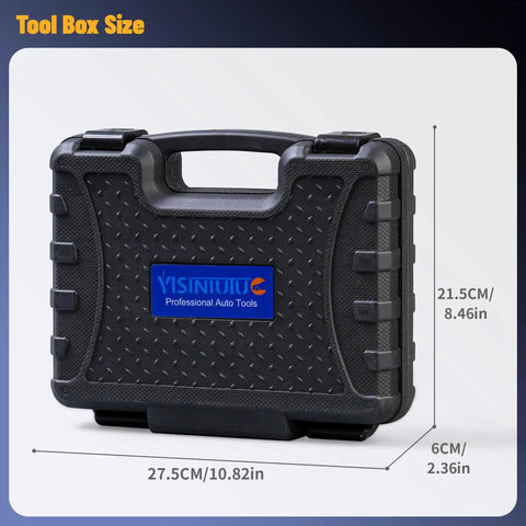 Carrying case for Pro Transmission Bushing Driver Kit For GM 700R4 4L60 4L60E 4L65E Transmissions with measurements