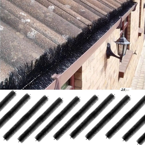 5 Inch Gutter Guard Brush Filter Pack With 80 Ft Total Length Fits Standard 5 Inch And K Style Gutters Leaf Debris Guard