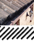 5 Inch Gutter Guard Brush Filter Pack With 80 Ft Total Length Fits Standard 5 Inch And K Style Gutters Leaf Debris Guard For Easy No Tools DIY Gutter Protection At Home, installed view