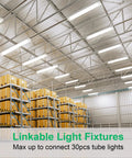 Linkable Two-Foot LED Shop Light Two Pack 5000K 18W Plug In Ceiling Closet Laundry Kitchen Garage Workbench Under Cabinet Triproof White