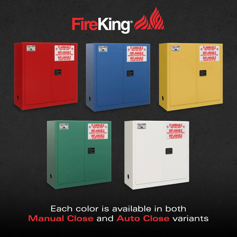 Heavy Duty 30 Gallon Flammable Safety Cabinet With Auto Closing Door Built Like A Tank For Pesticide Storage Meets OSHA And NFPA Rules Made In Usa Hardcore Workhorse Steel For Shop Or Lab Use