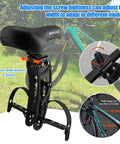 Front Mounted Kids Bike Seat For 2 To 5 Year Olds Up To 48 Lbs Fits Most Adult Mountain Bikes Easy Install And Safe Harness