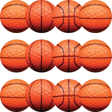 Custom Photo Logo Or Text Basketball Golf Balls 12 Pack With 360 Degree Print Upload Your Own Design Dope Gift For Golfers Coaches
