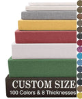 Custom Bench Cushions For Indoor Furniture And Bay Window Seats, Thick 70D Foam Pad with color options displayed