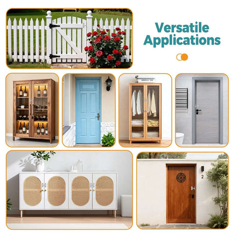 Heavy Duty 90 Degree And 180 Degree Barn Door Lock Made From Rust Proof Zinc Alloy for various indoor outdoor applications.