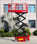 No Nonsense Hydraulic Lift Platform And Heavy Duty Warehouse Stacking Table Built Like A Tank For Smooth Cargo Operations outdoors.