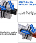 Battery installation guide for Underwater Fishing Light Set 2 Pack Green LED Deep Water Lamp With Stainless Steel Clip, 360 Degree Glow Attracts Bait For Faster Catches, Heavy Duty Rust-Resistant, Super Bright Up To 2100 Ft.