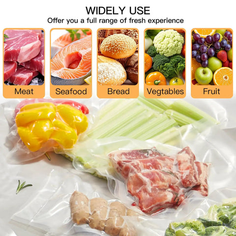 Heavy Duty Vacuum Sealer Bags 8x12 Inches 110 Count for Food Freshness BPA Free Storage Sous Vide Double Seal